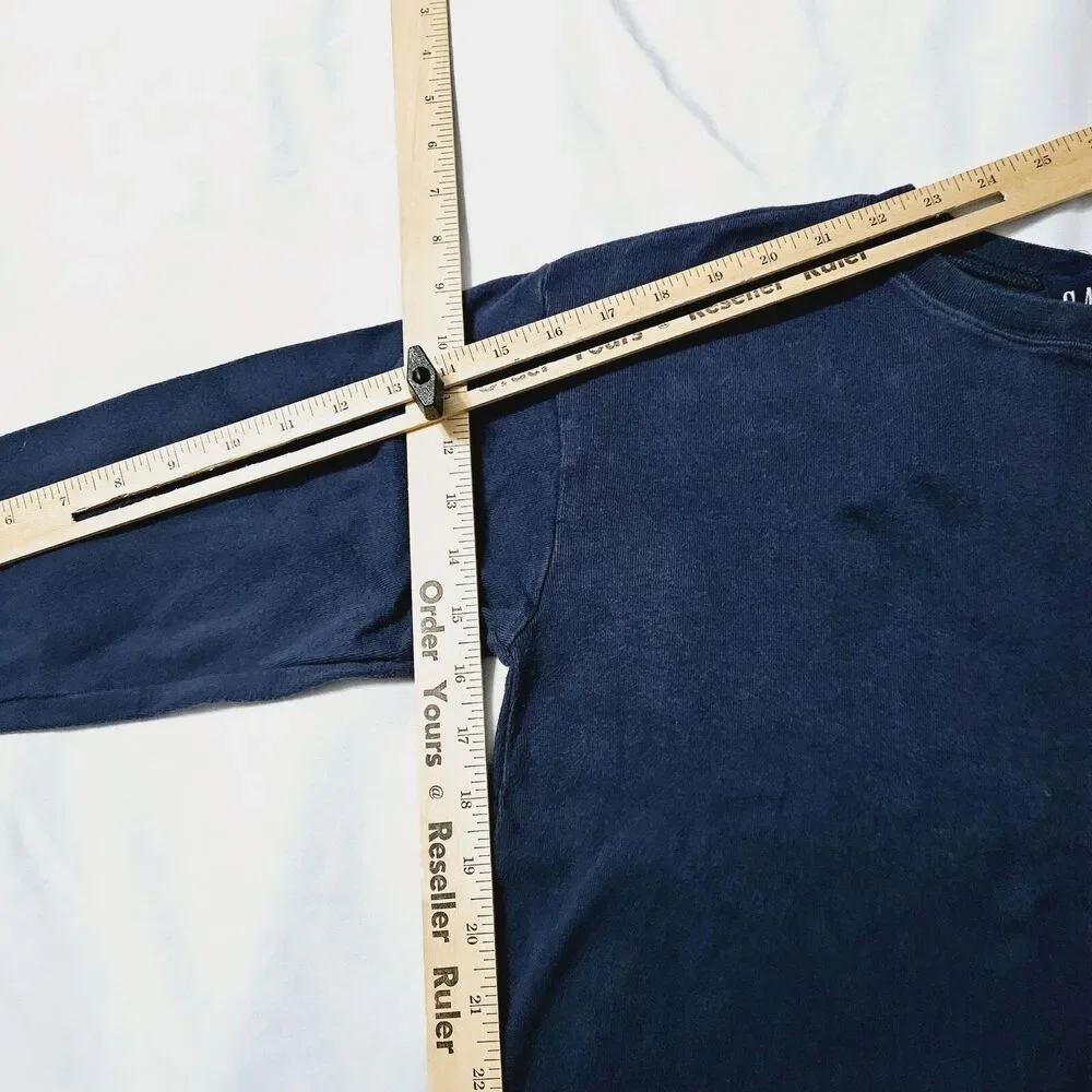Gap Boys Shirt Blue Size Medium 100% Cotton Long Sleeve Pullover